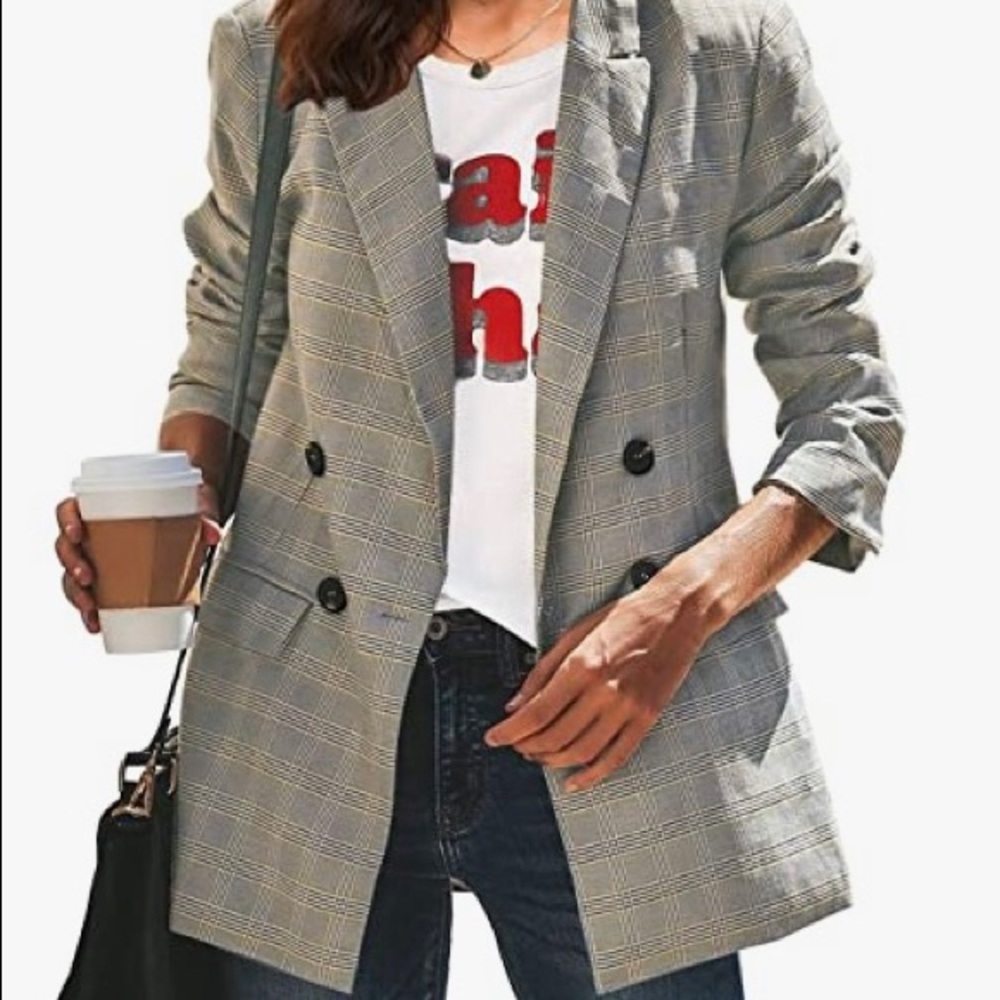 Plaid Blazer
